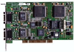  *半長PCI適配器
 * 實時捕捉兩路RGB信號
 * 每路支持至1600*1200 16bit分辨率
 * 最大捕捉采樣速率是實時140MHz或280MHz（用2幀次捕捉）
