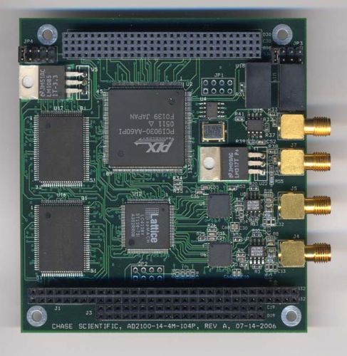 100MHz采樣，14位分辨率，二通道，1024K存儲(chǔ)深度，可擴(kuò)展到2MB內(nèi)存，二次開(kāi)發(fā)。