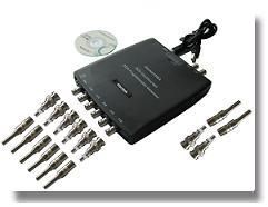 8通道數(shù)據(jù)采集,2.4MSa/s采樣,12 bits,10mV/div to 5V/div輸入靈敏度8檔可調,二次開發(fā)，Labview驅動